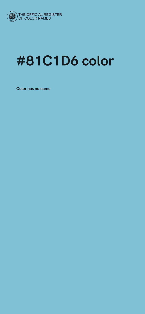 #81C1D6 color image