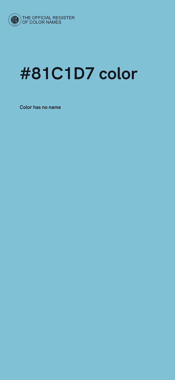 #81C1D7 color image