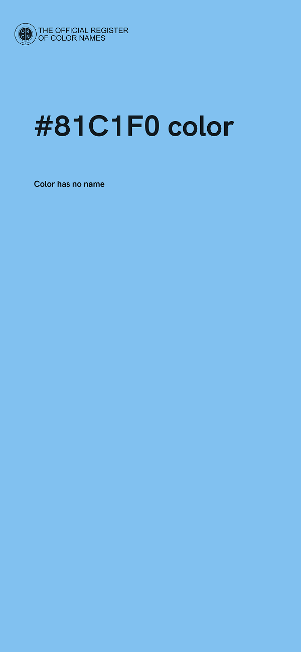 #81C1F0 color image