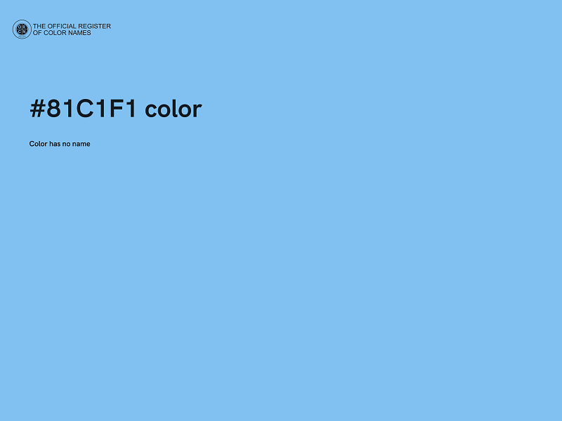 #81C1F1 color image