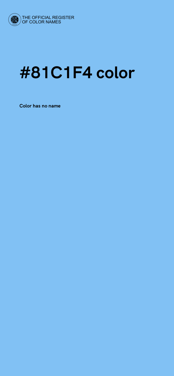 #81C1F4 color image