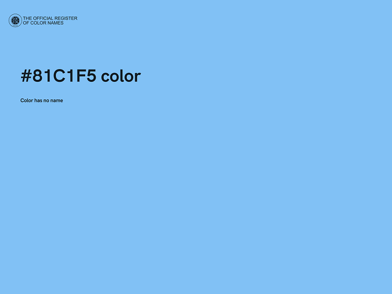 #81C1F5 color image