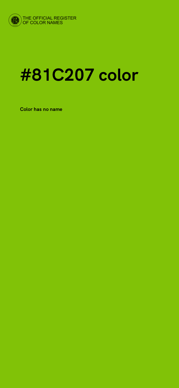 #81C207 color image