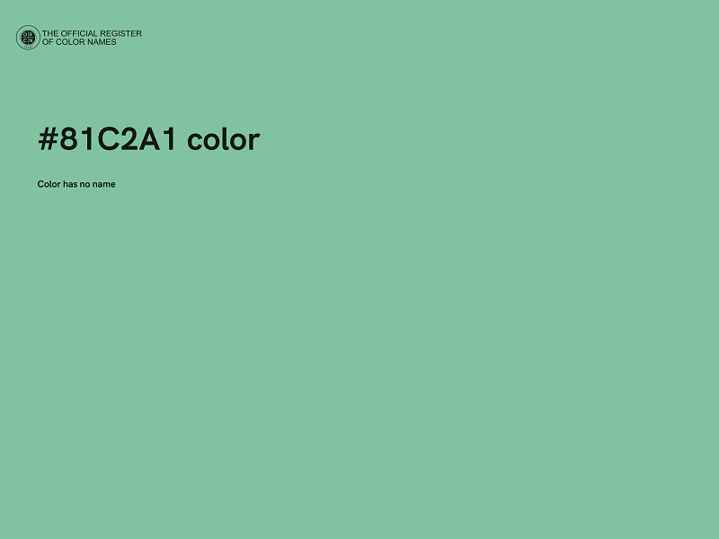 #81C2A1 color image