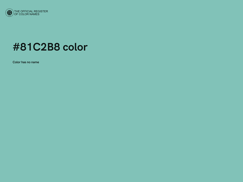 #81C2B8 color image