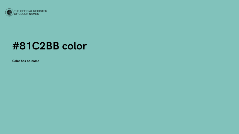 #81C2BB color image
