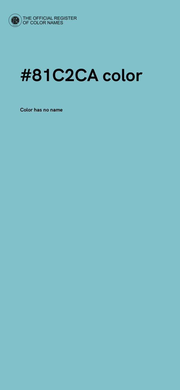 #81C2CA color image