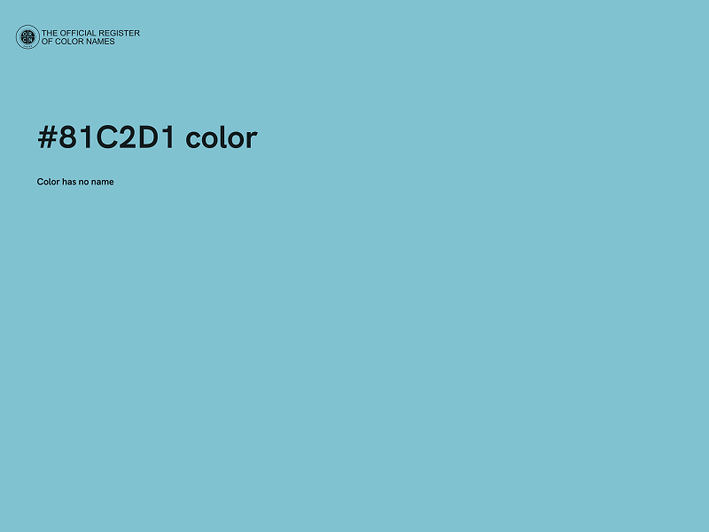 #81C2D1 color image