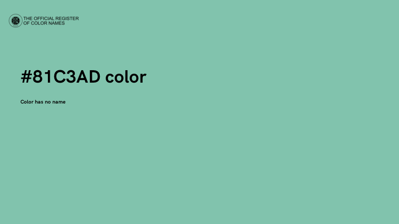 #81C3AD color image