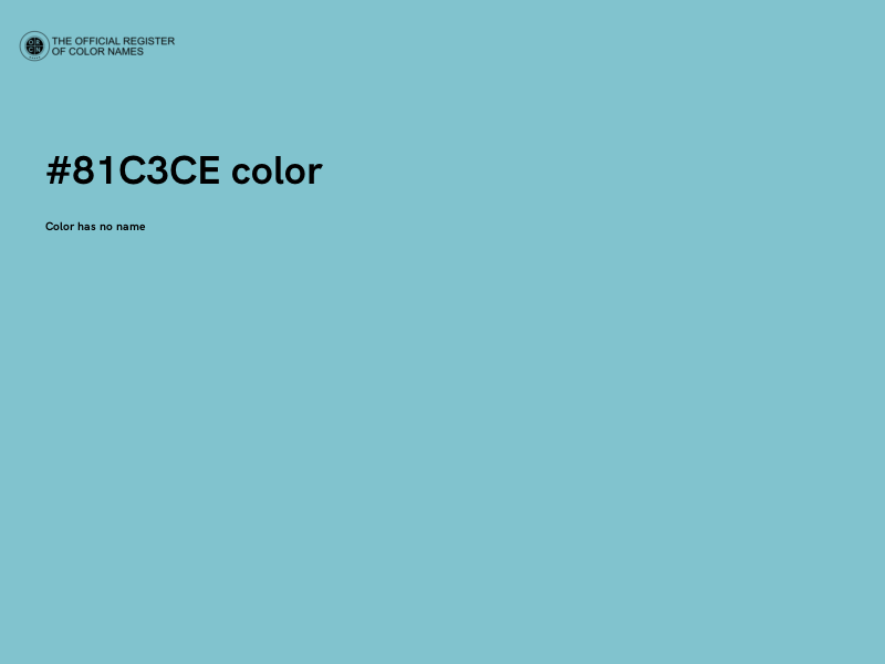 #81C3CE color image