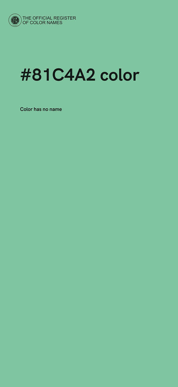 #81C4A2 color image