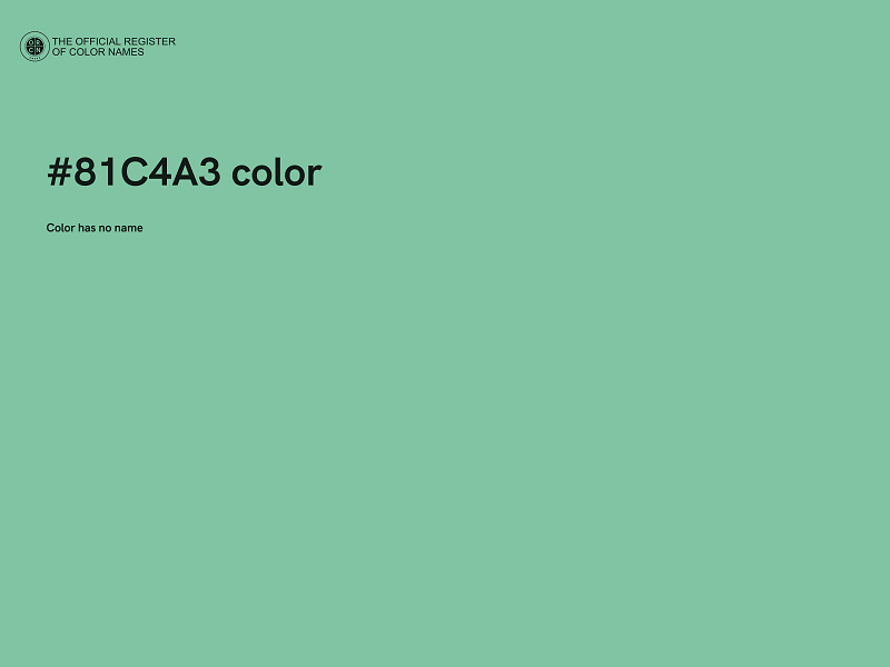 #81C4A3 color image