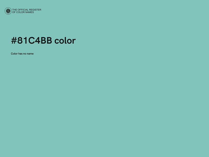#81C4BB color image