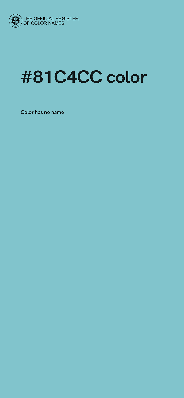 #81C4CC color image