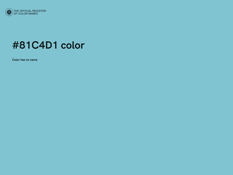 #81C4D1 color image