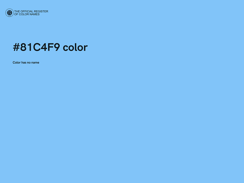 #81C4F9 color image