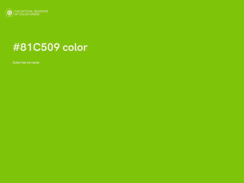 #81C509 color image
