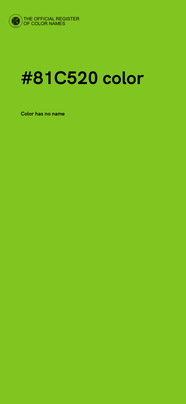 #81C520 color image