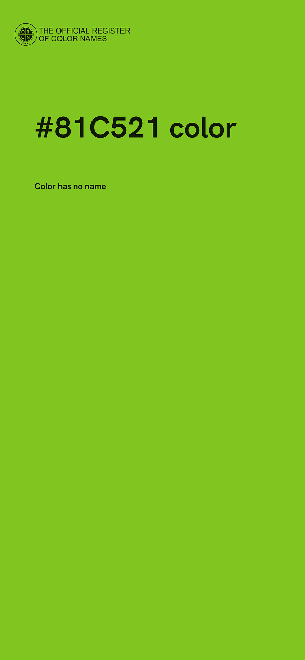 #81C521 color image