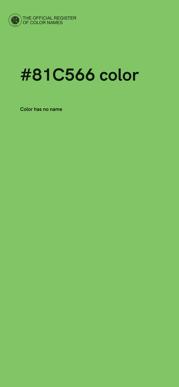 #81C566 color image