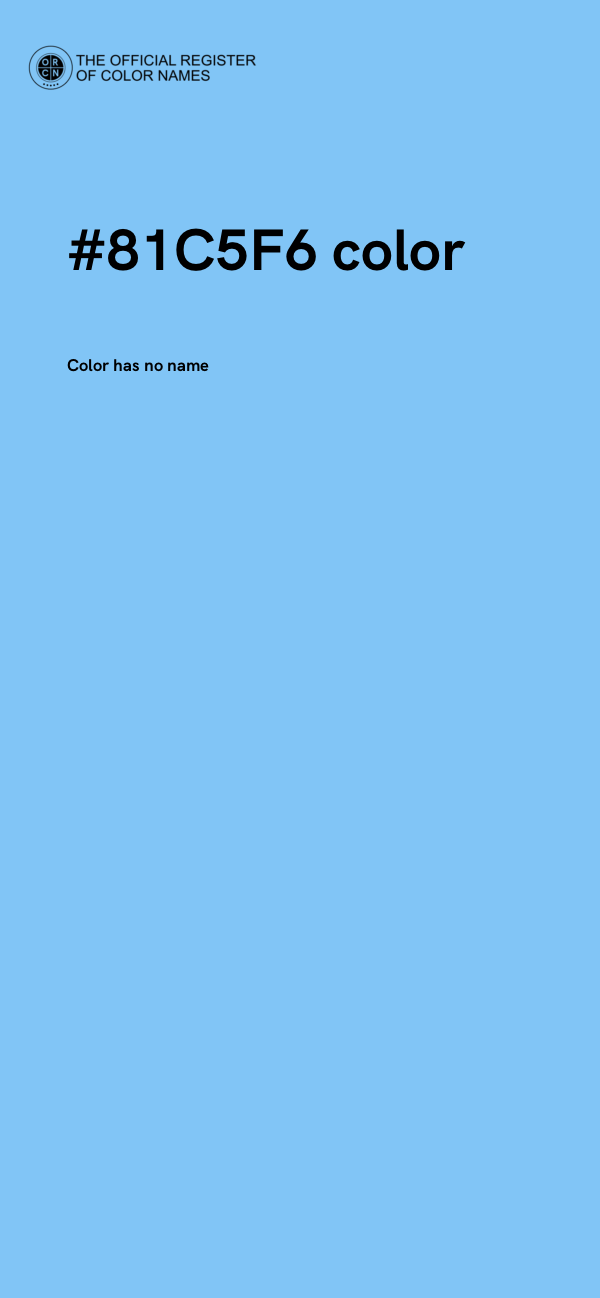 #81C5F6 color image