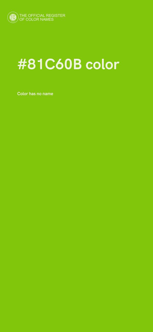 #81C60B color image