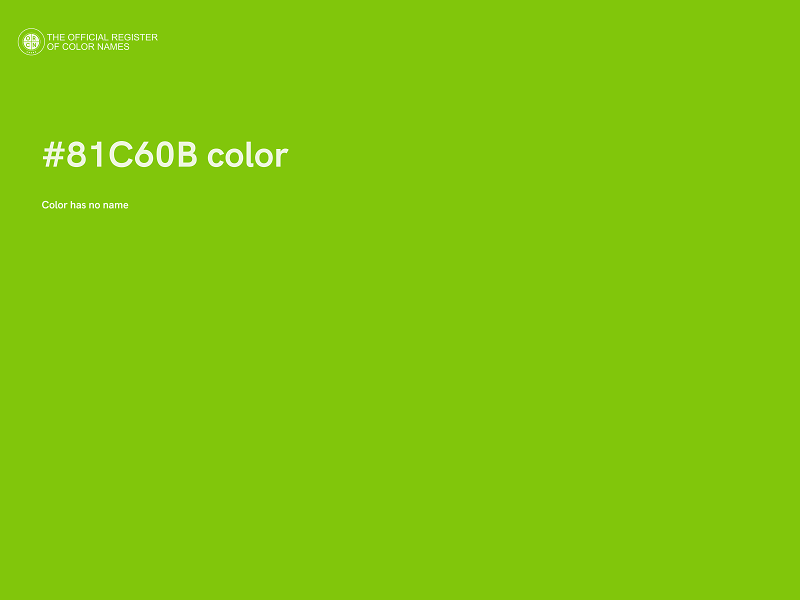 #81C60B color image