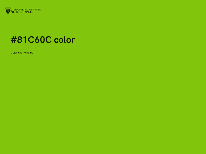 #81C60C color image