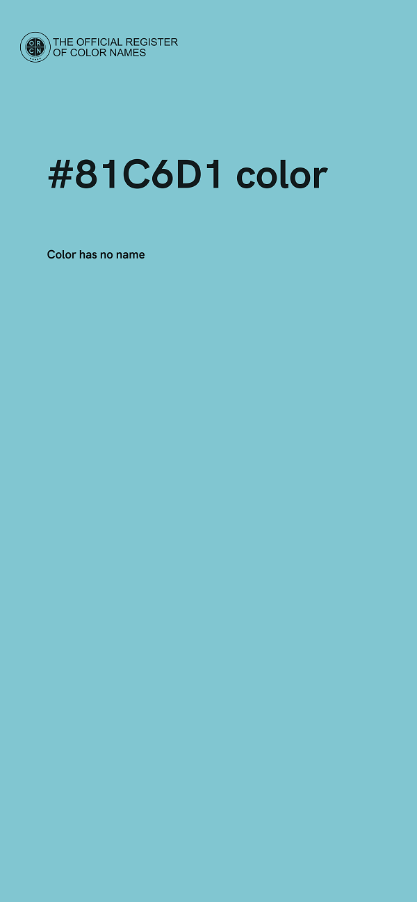 #81C6D1 color image
