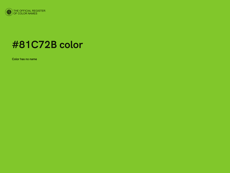 #81C72B color image