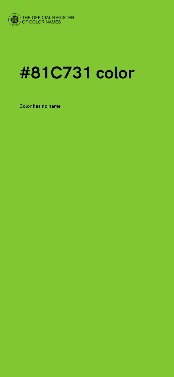 #81C731 color image