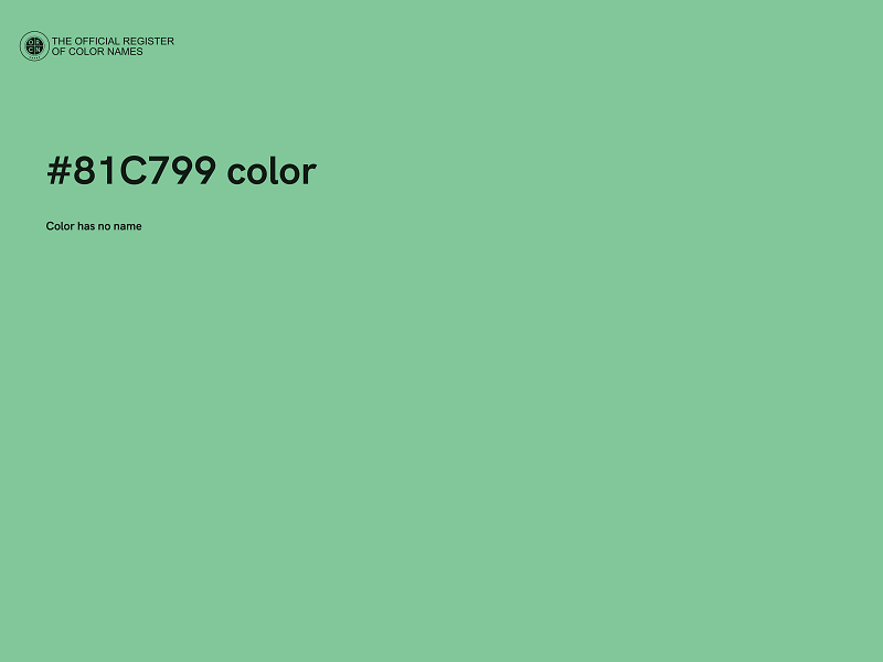 #81C799 color image