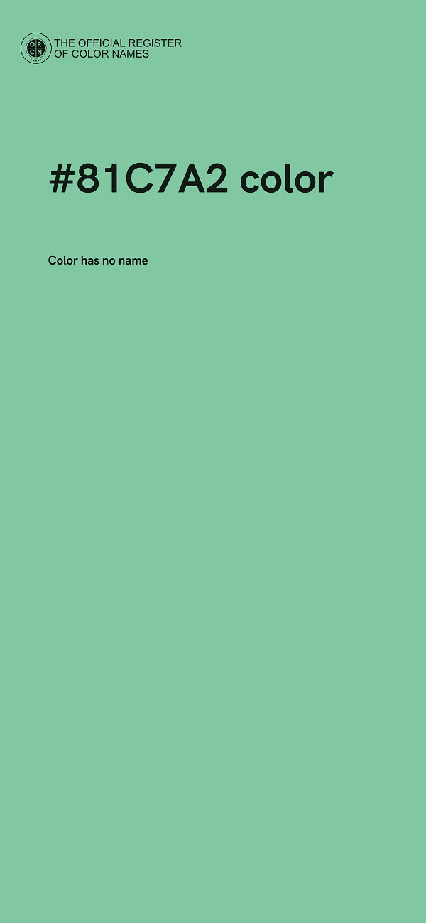 #81C7A2 color image