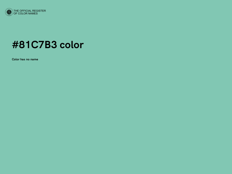 #81C7B3 color image