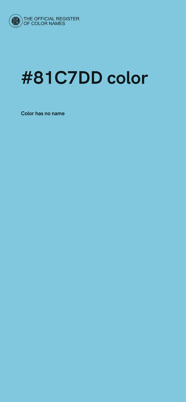 #81C7DD color image