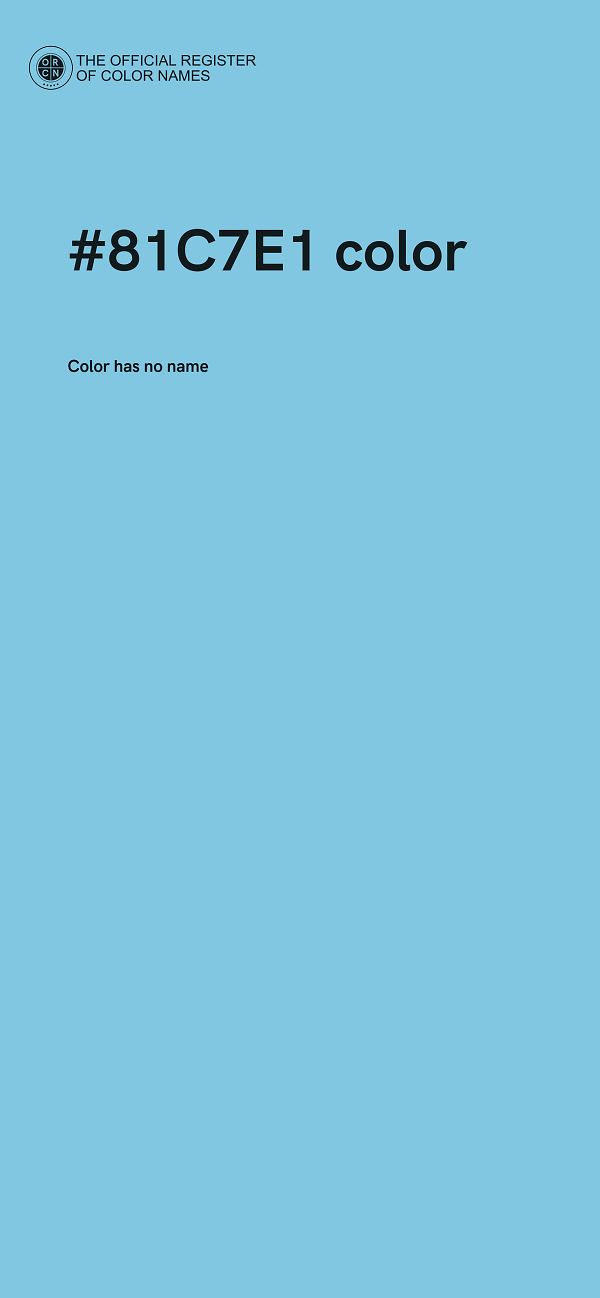 #81C7E1 color image