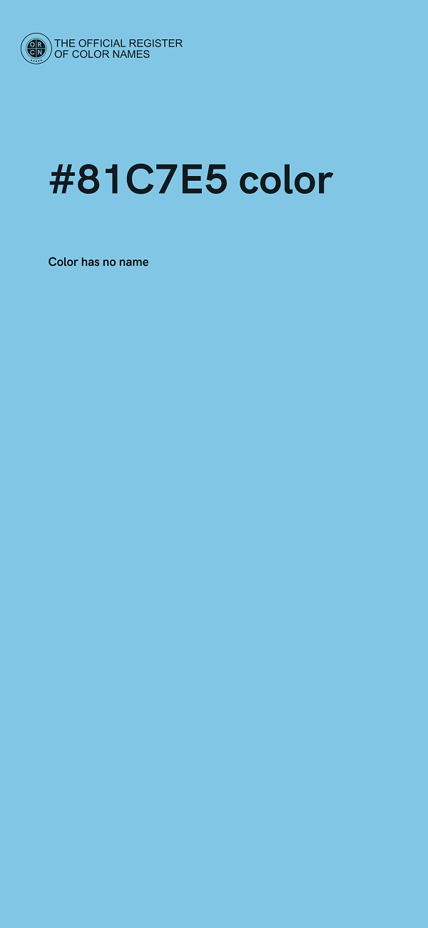 #81C7E5 color image