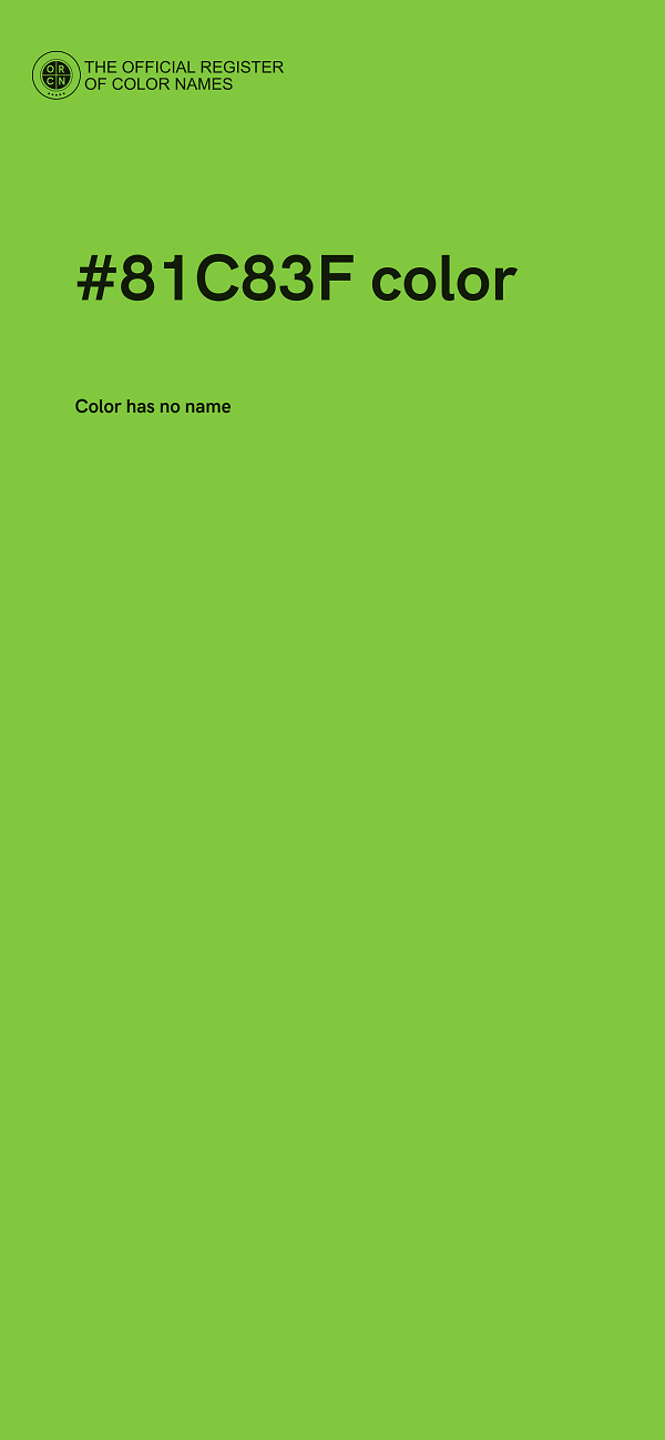 #81C83F color image