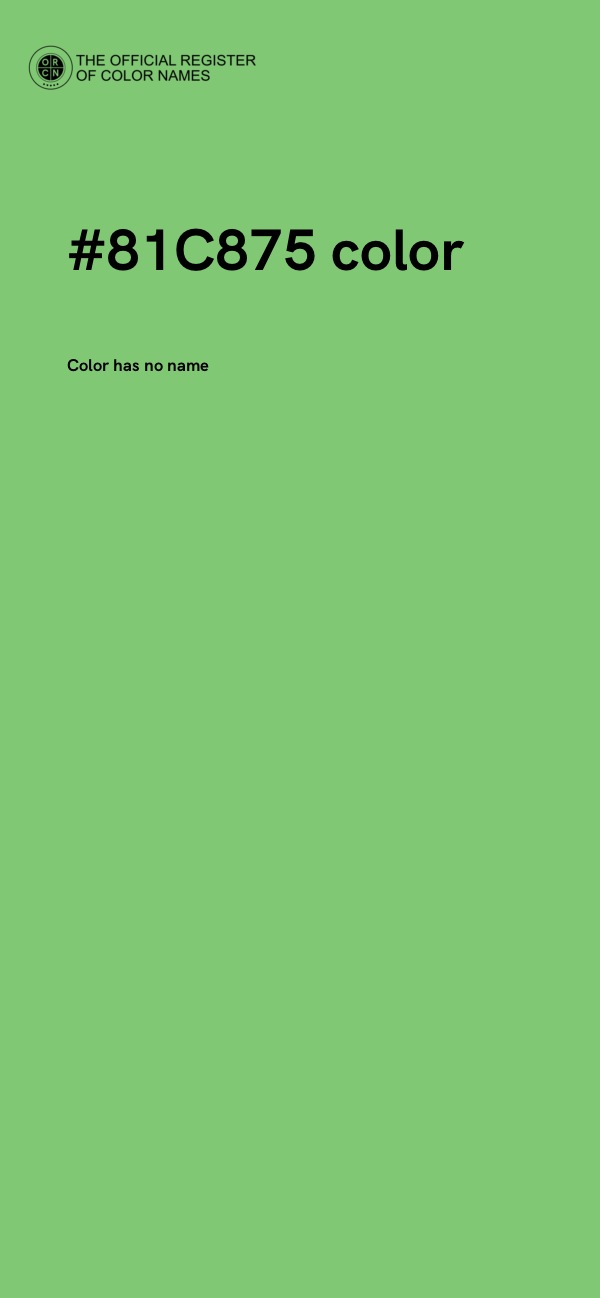 #81C875 color image