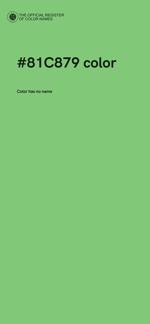 #81C879 color image