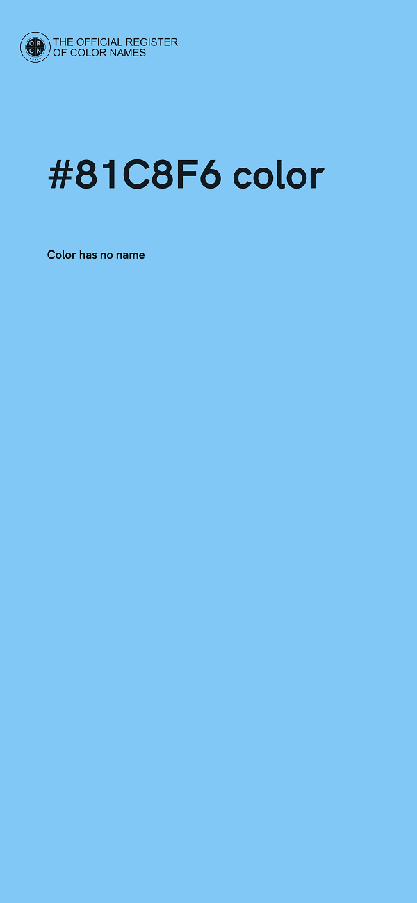 #81C8F6 color image