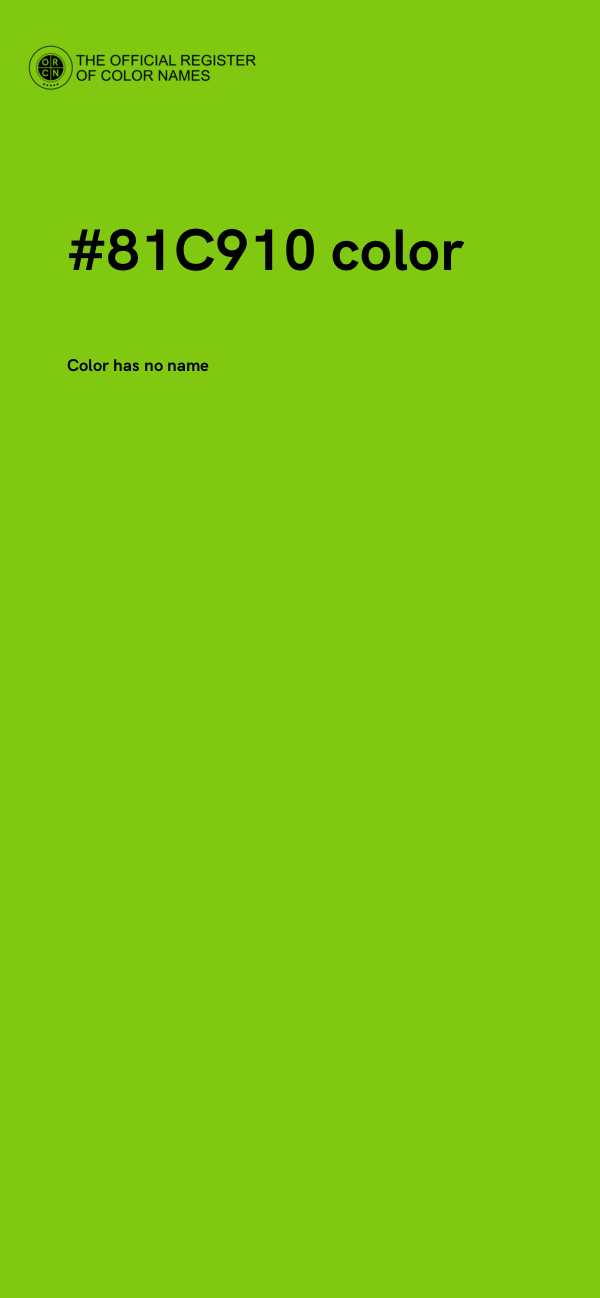 #81C910 color image