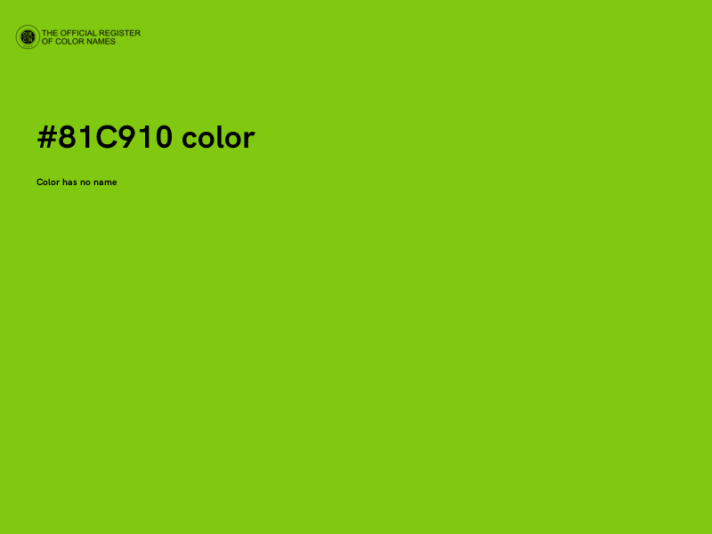 #81C910 color image