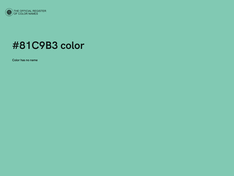 #81C9B3 color image