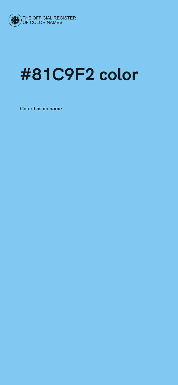 #81C9F2 color image