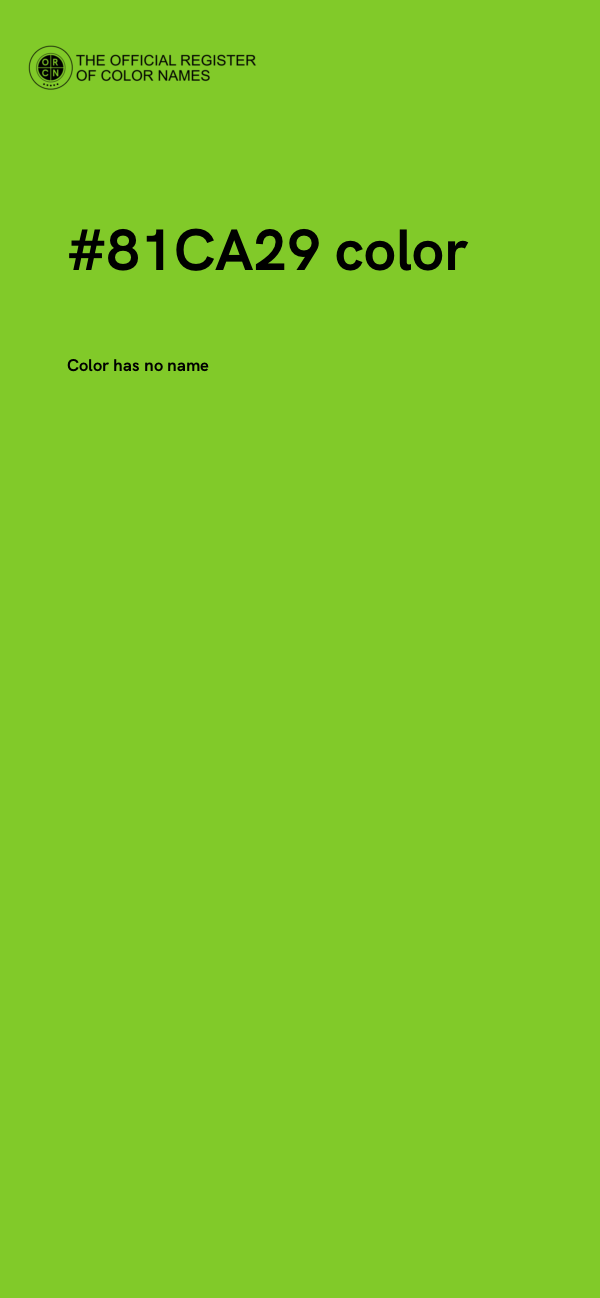 #81CA29 color image