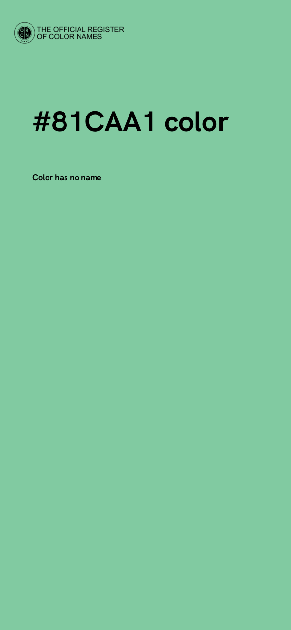 #81CAA1 color image
