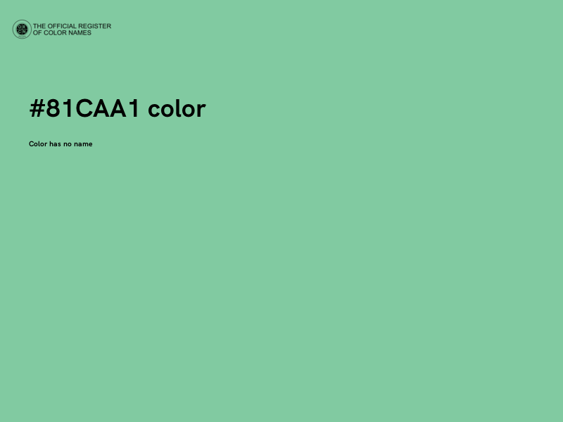#81CAA1 color image