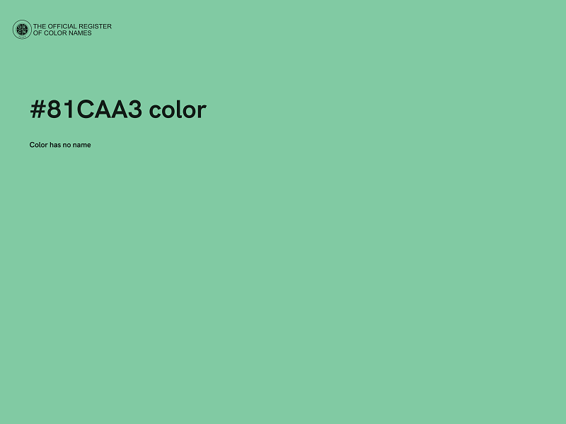 #81CAA3 color image