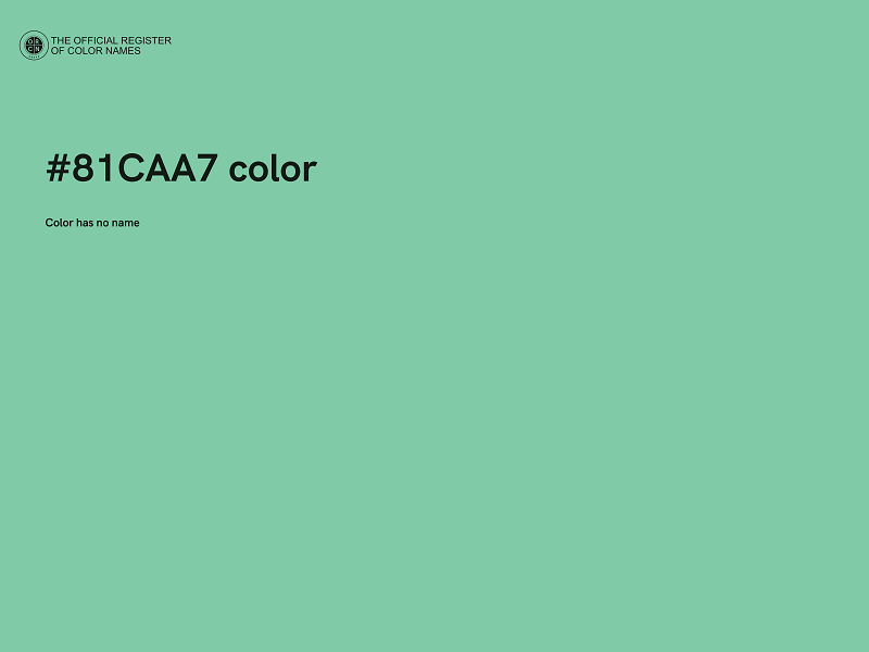 #81CAA7 color image